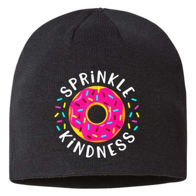 Donut Sprinkle Kindness Funny Girl Women Doughnut Lover Sustainable Beanie