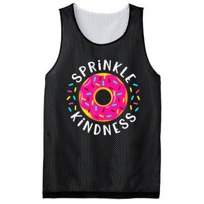 Donut Sprinkle Kindness Funny Girl Women Doughnut Lover Mesh Reversible Basketball Jersey Tank