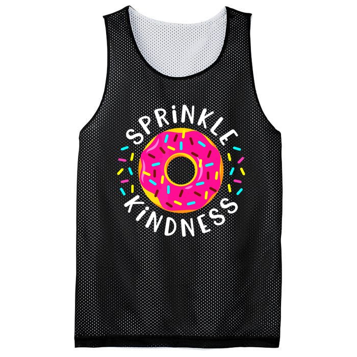 Donut Sprinkle Kindness Funny Girl Women Doughnut Lover Mesh Reversible Basketball Jersey Tank