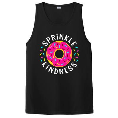 Donut Sprinkle Kindness Funny Girl Women Doughnut Lover PosiCharge Competitor Tank