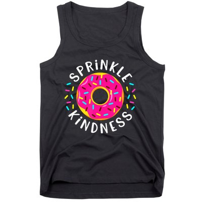 Donut Sprinkle Kindness Funny Girl Women Doughnut Lover Tank Top