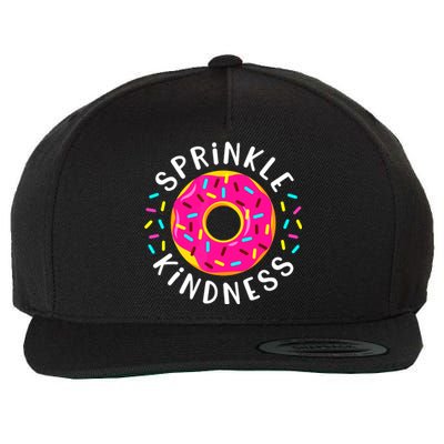 Donut Sprinkle Kindness Funny Girl Women Doughnut Lover Wool Snapback Cap