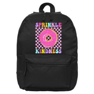 Donut Sprinkle Kindness Funny Girl Women Doughnut Lover 16 in Basic Backpack