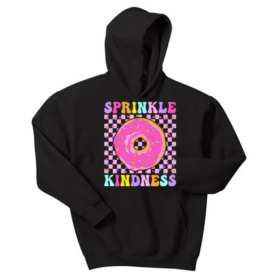 Donut Sprinkle Kindness Funny Girl Women Doughnut Lover Kids Hoodie