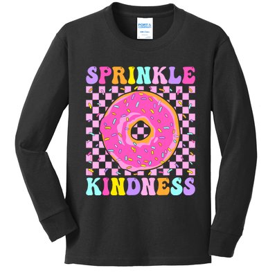 Donut Sprinkle Kindness Funny Girl Women Doughnut Lover Kids Long Sleeve Shirt