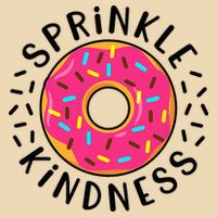 Donut Sprinkle Kindness Girl Women Doughnut Lover Zip Tote Bag