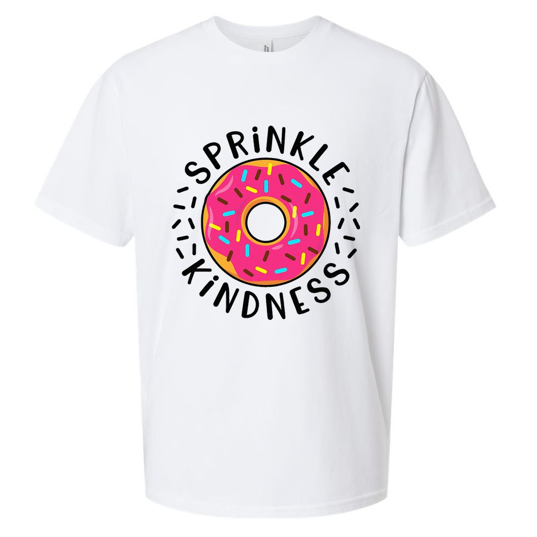 Donut Sprinkle Kindness Girl Women Doughnut Lover Sueded Cloud Jersey T-Shirt