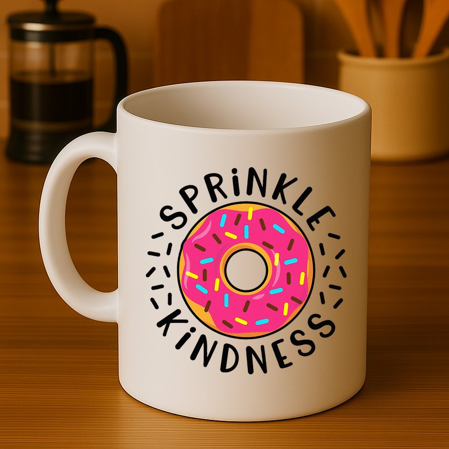 Donut Sprinkle Kindness Girl Women Doughnut Lover Mug