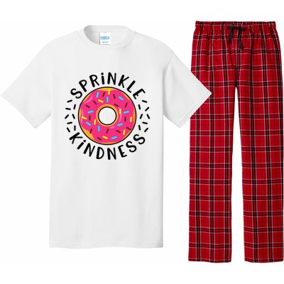 Donut Sprinkle Kindness Girl Women Doughnut Lover Pajama Set