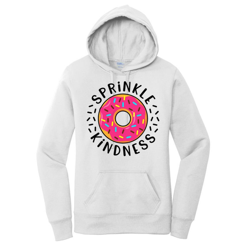 Donut Sprinkle Kindness Girl Women Doughnut Lover Women's Pullover Hoodie