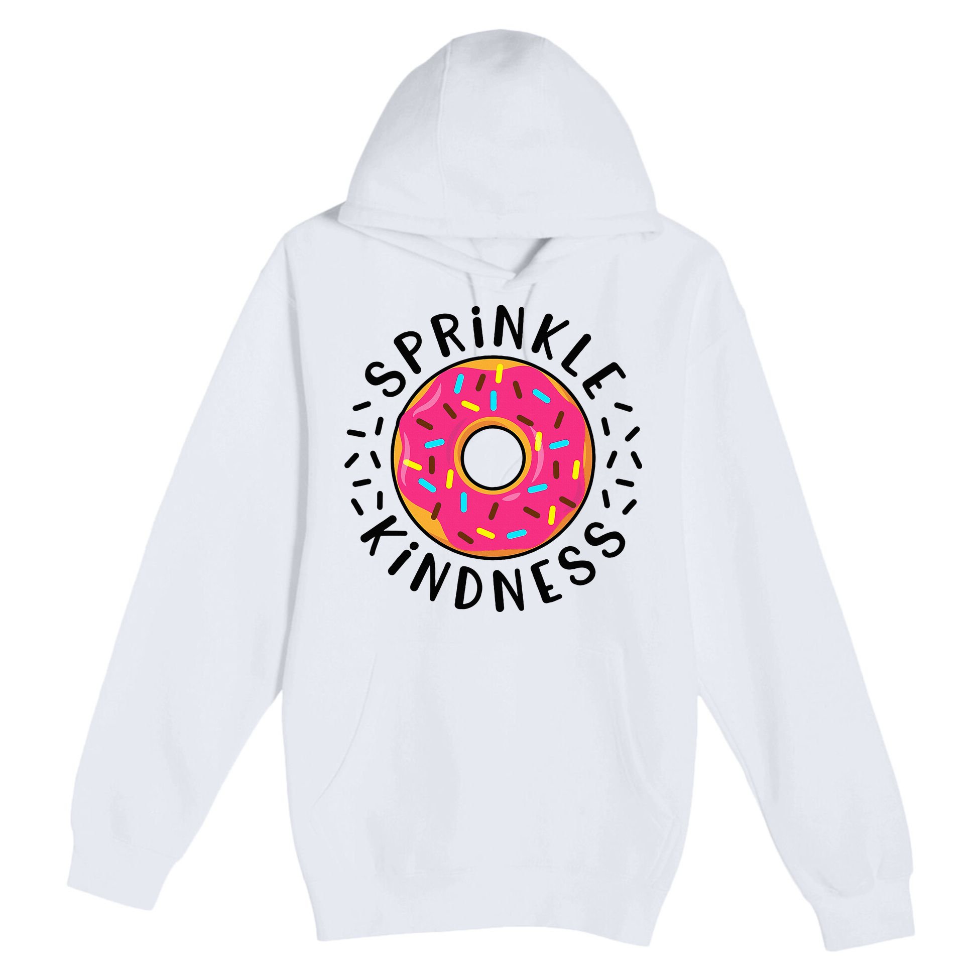 Donut Sprinkle Kindness Girl Women Doughnut Lover Premium Pullover Hoodie
