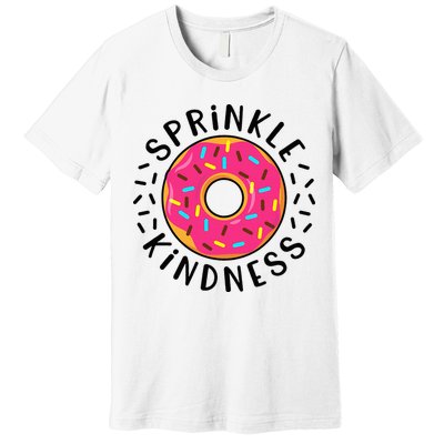Donut Sprinkle Kindness Girl Women Doughnut Lover Premium T-Shirt