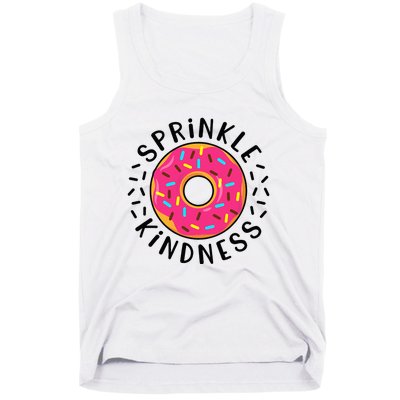 Donut Sprinkle Kindness Girl Women Doughnut Lover Tank Top