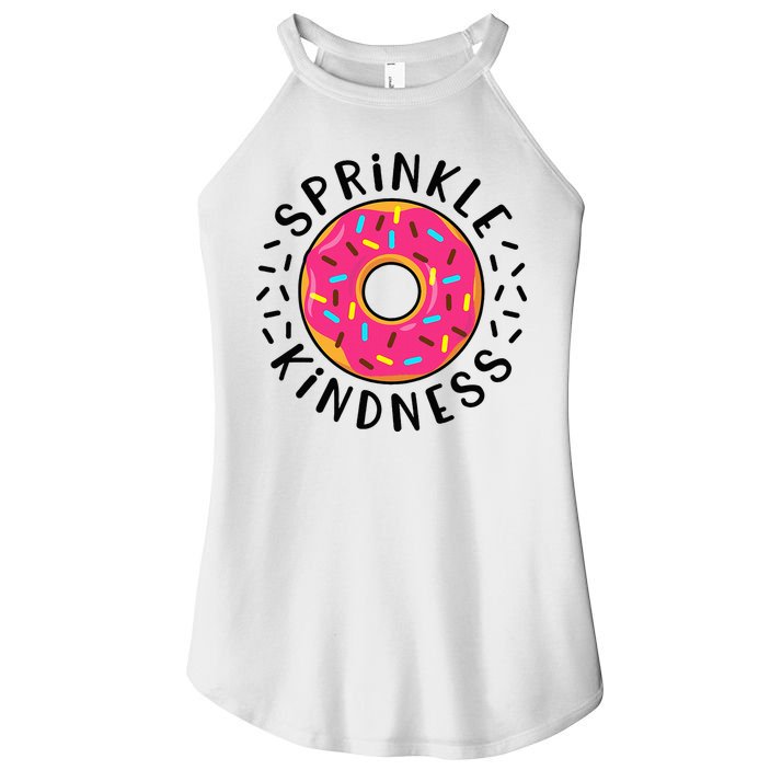 Donut Sprinkle Kindness Girl Women Doughnut Lover Women's Perfect Tri Rocker Tank