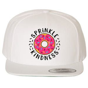 Donut Sprinkle Kindness Girl Women Doughnut Lover Wool Snapback Cap