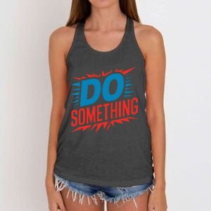 Do Something Kamala Harris Election 2024 Forward Kamala Women's Knotted Racerback Tank