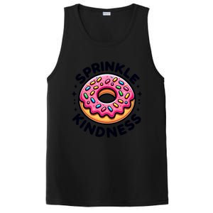 Donut Sprinkle Kindness Dessert Doughnut Funny Gift PosiCharge Competitor Tank