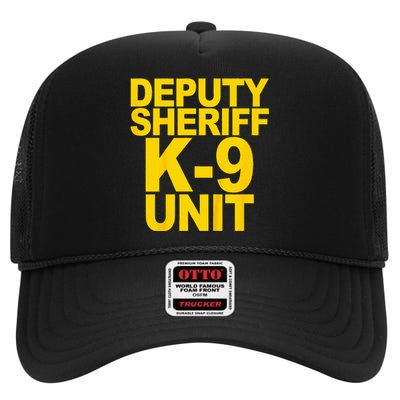 Deputy Sheriff K9 Unit Police High Crown Mesh Back Trucker Hat