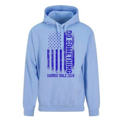 Do Something Kamala Harris Waltz 2024 Blue Usa Flag Premium Unisex Surf Hoodie