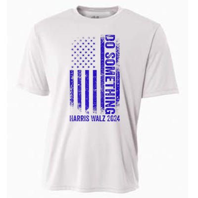 Do Something Kamala Harris Waltz 2024 Blue Usa Flag Premium Cooling Performance Crew T-Shirt