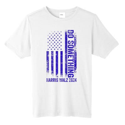 Do Something Kamala Harris Waltz 2024 Blue Usa Flag Premium Tall Fusion ChromaSoft Performance T-Shirt