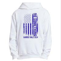 Do Something Kamala Harris Waltz 2024 Blue Usa Flag Premium Urban Pullover Hoodie