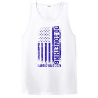 Do Something Kamala Harris Waltz 2024 Blue Usa Flag Premium PosiCharge Competitor Tank