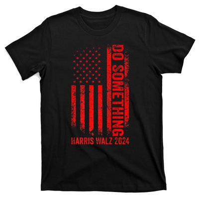 Do Something Kamala Harris Waltz 2024 Red Usa Flag Premium T-Shirt