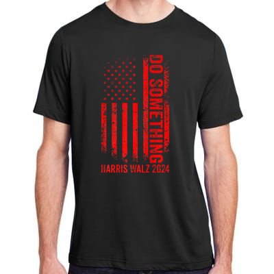 Do Something Kamala Harris Waltz 2024 Red Usa Flag Premium Adult ChromaSoft Performance T-Shirt