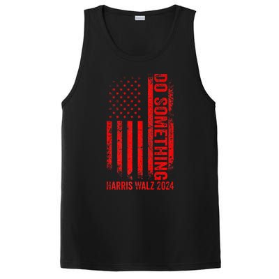 Do Something Kamala Harris Waltz 2024 Red Usa Flag Premium PosiCharge Competitor Tank