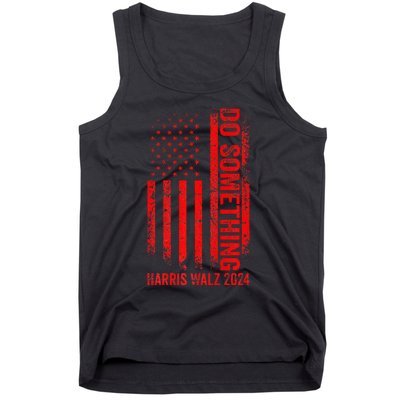 Do Something Kamala Harris Waltz 2024 Red Usa Flag Premium Tank Top