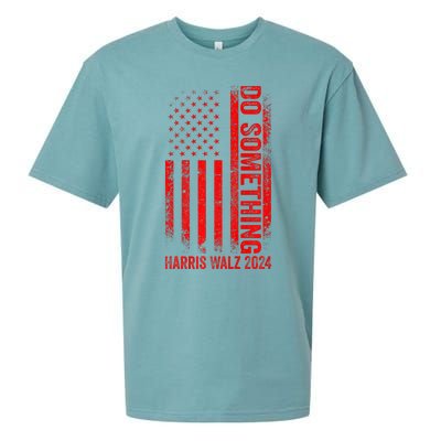 Do Something Kamala Harris Waltz 2024 Red Usa Flag Premium Sueded Cloud Jersey T-Shirt