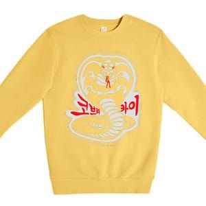 Dojo South Korea Snake Logo Sekai Taikai Premium Crewneck Sweatshirt