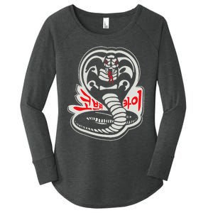 Dojo South Korea Snake Logo Sekai Taikai Women's Perfect Tri Tunic Long Sleeve Shirt