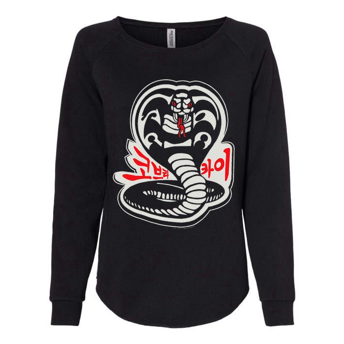 Dojo South Korea Snake Logo Sekai Taikai Womens California Wash Sweatshirt