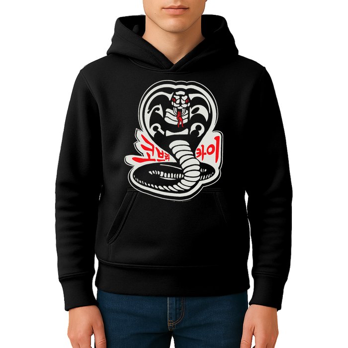 Dojo South Korea Snake Logo Sekai Taikai Kids Hoodie