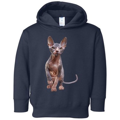 Drawing Sphynx Kitten Toddler Hoodie