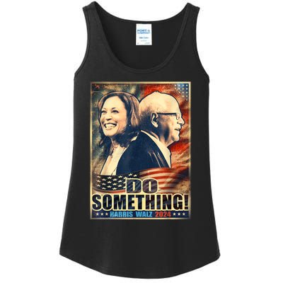 Do Something Kamala Harris Walz 2024 President Campaign Ladies Essential Tank