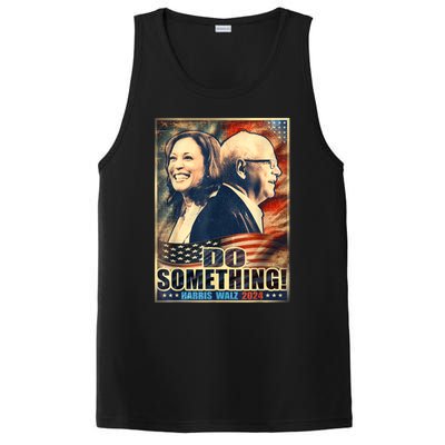 Do Something Kamala Harris Walz 2024 President Campaign PosiCharge Competitor Tank