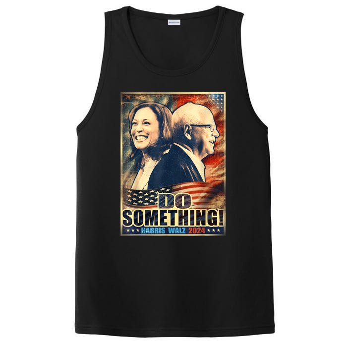 Do Something Kamala Harris Walz 2024 President Campaign PosiCharge Competitor Tank