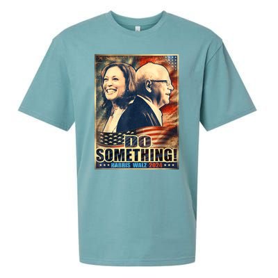 Do Something Kamala Harris Walz 2024 President Campaign Sueded Cloud Jersey T-Shirt