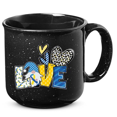 Down Syndrome Love Gnome Awareness 15oz Campfire Ceramic Mug