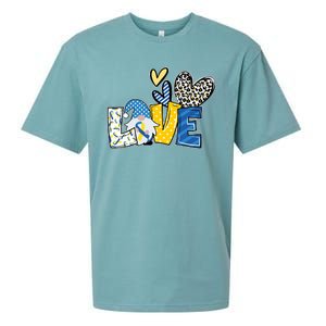 Down Syndrome Love Gnome Awareness Sueded Cloud Jersey T-Shirt