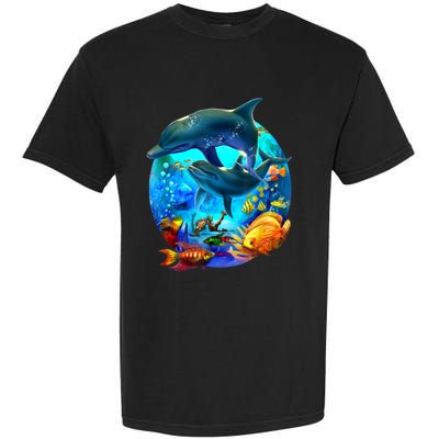 Dolphin Sea Life Save The Ocean Marine Biology Aquarium Garment-Dyed Heavyweight T-Shirt