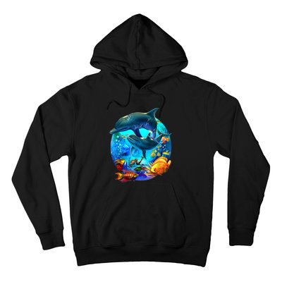 Dolphin Sea Life Save The Ocean Marine Biology Aquarium Hoodie