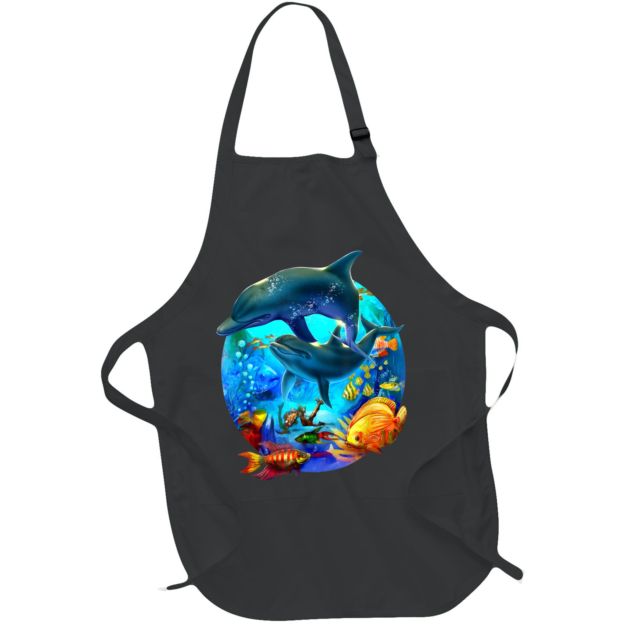 Dolphin Sea Life Save The Ocean Marine Biology Aquarium Apron