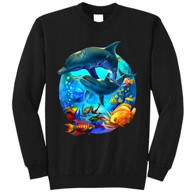 Dolphin Sea Life Save The Ocean Marine Biology Aquarium Sweatshirt