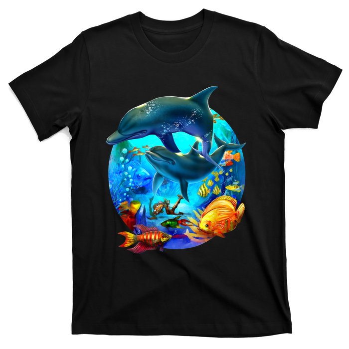 Dolphin Sea Life Save The Ocean Marine Biology Aquarium T-Shirt