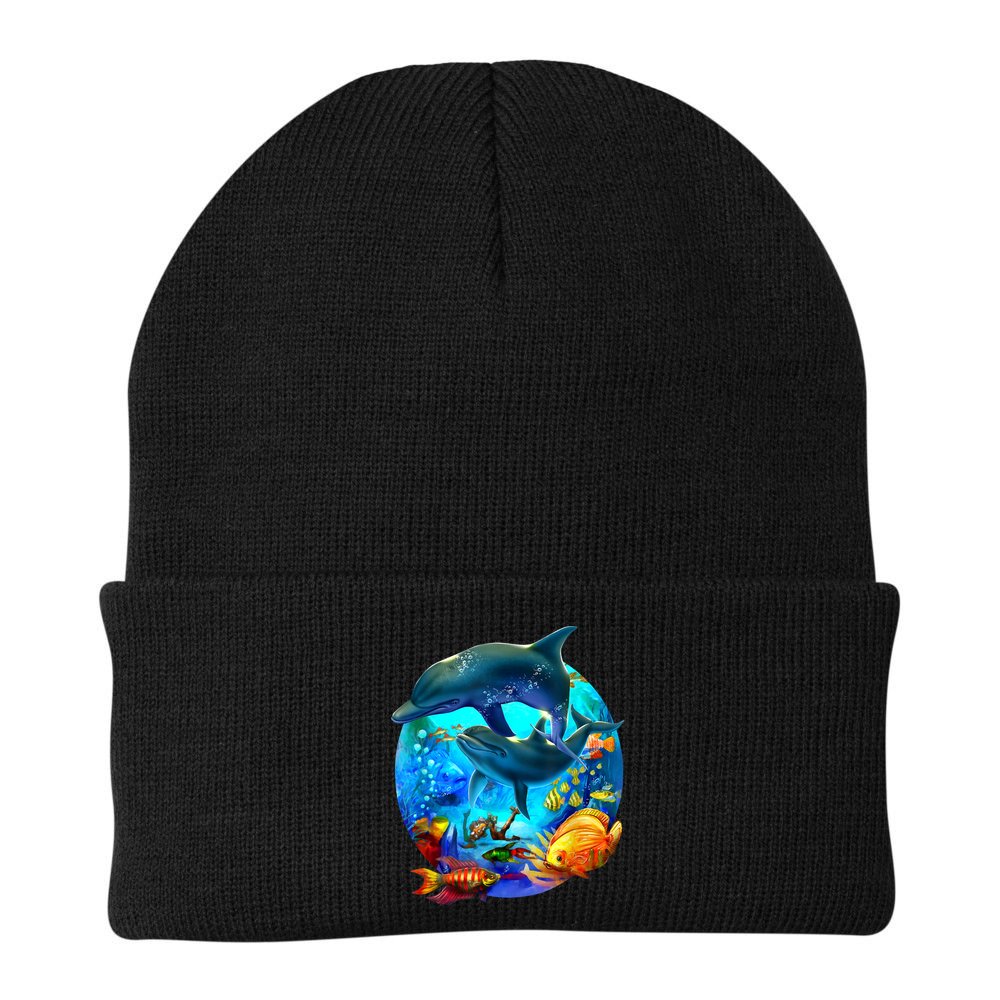 Dolphin Sea Life Save The Ocean Marine Biology Aquarium Beanie