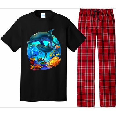 Dolphin Sea Life Save The Ocean Marine Biology Aquarium Pajama Set